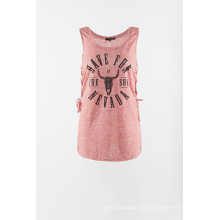 Single jersey sleeveless T shirt